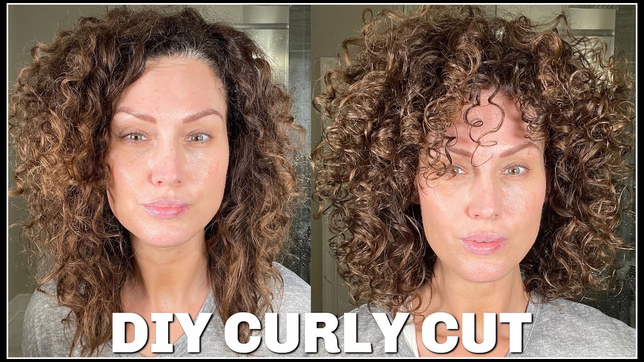 HOW I DO MY OWN CURLY HAIRCUT | The Glam Belle