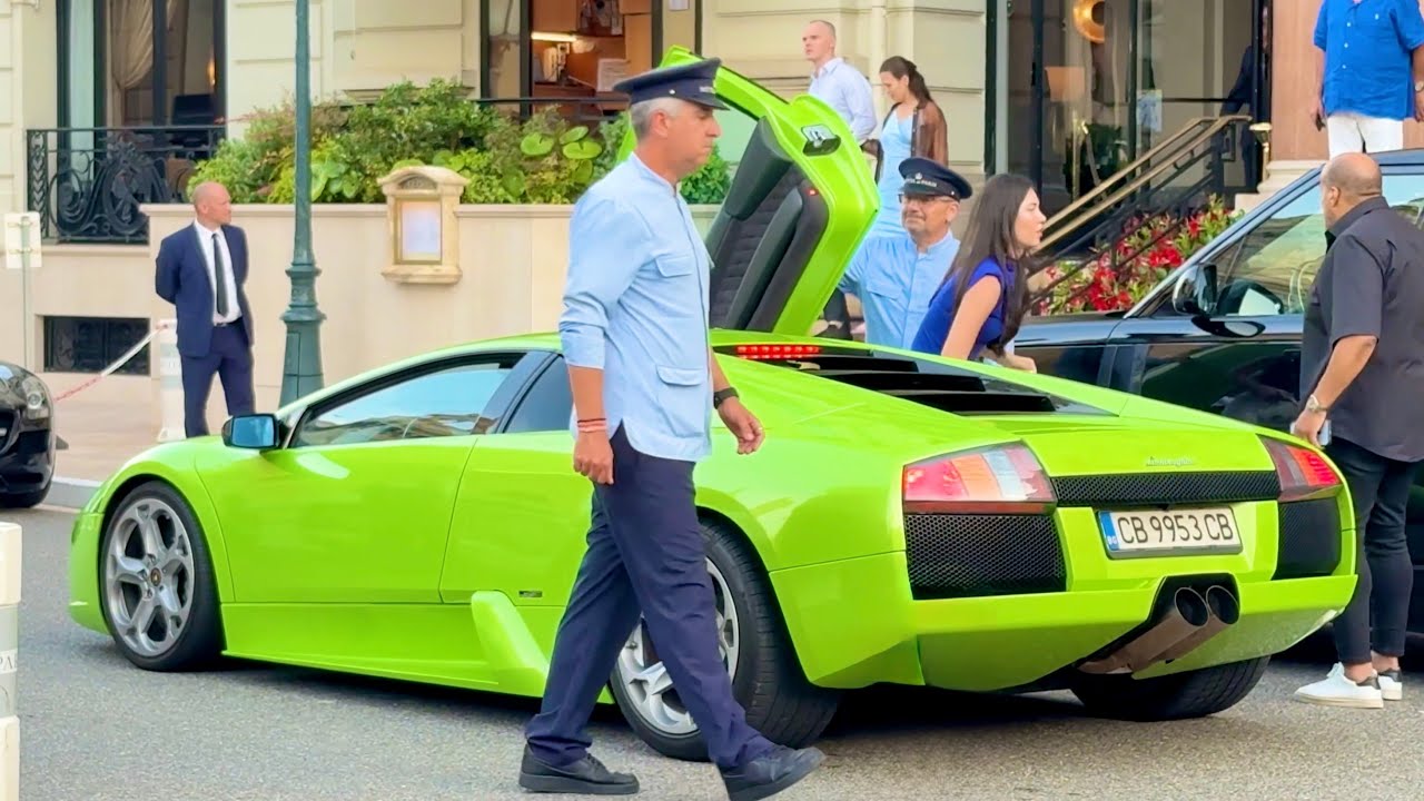 Millionaire arriving with his Lamborghini Murcielago LP640 @ Hotel de Paris@emman25MC @emman25MC