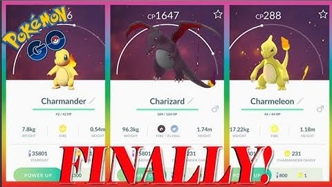 Evolving shiny ✨✨ charmander to mega Charizard in Pokemon go......