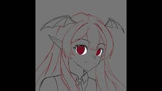 Project Touhou Koakuma Drawing Timelapse #art #drawing #illustration #anime