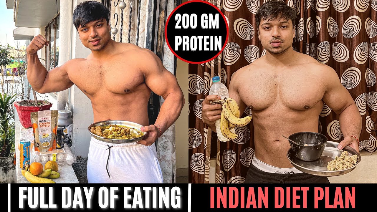FULL DAY OF EATING FOR MUSCLE GAIN ( 200 GM Protein Daily )