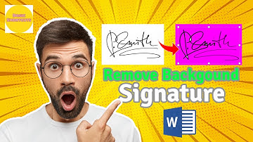 How to remove background from a scanned signature in Word | Basic Shortcut