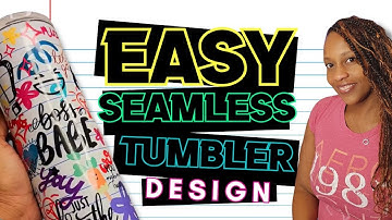 How to Create a Seamless Sublimation Tumbler Wrap | Full Canva Tutorial