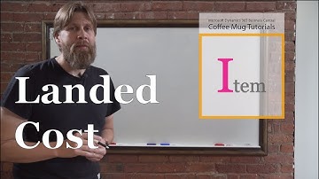 Dynamics 365 Business Central: Landed Cost
