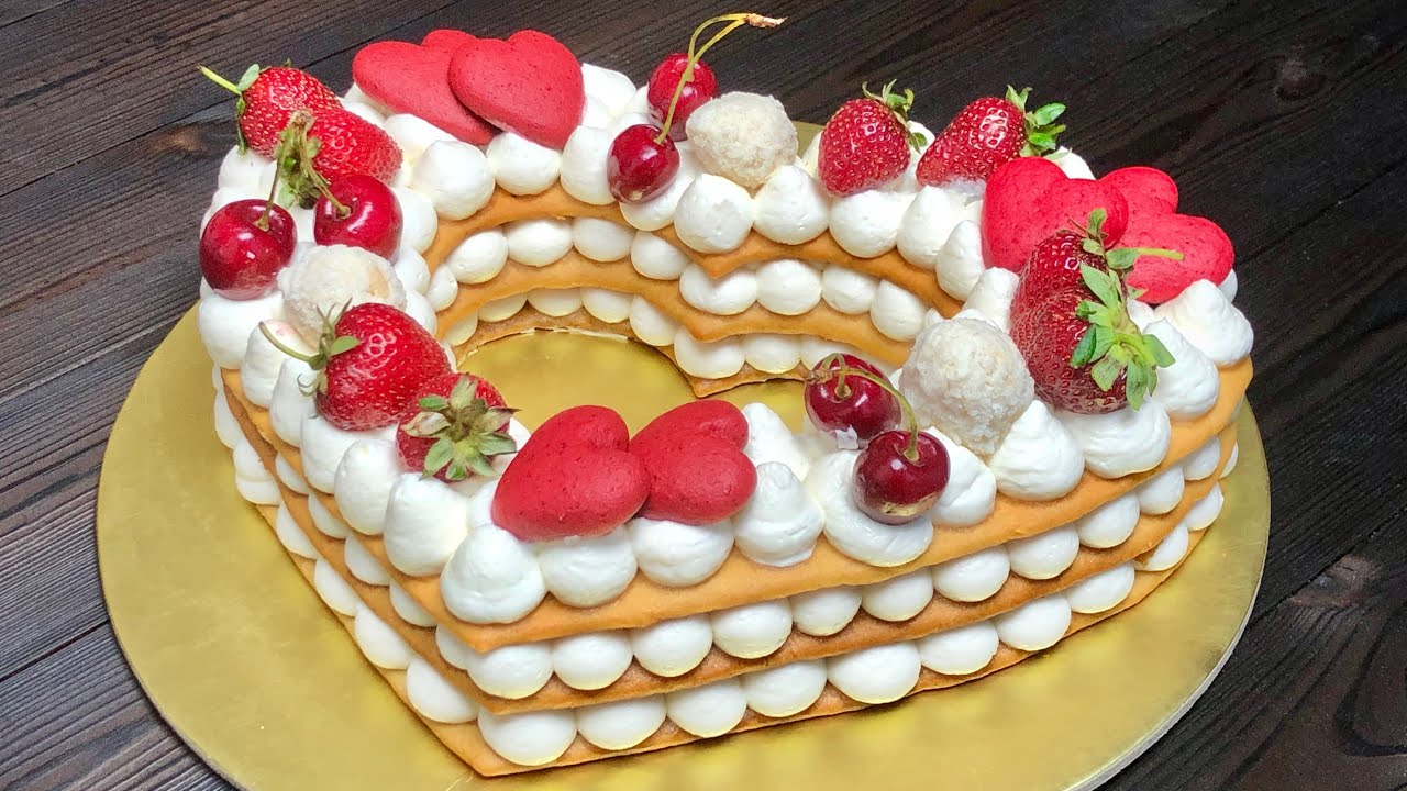 ÜRƏK FORMASINDA TORT | Özəl günlərinizdə süfrələrinizi bəzəyəcək TORT RESEPTİ