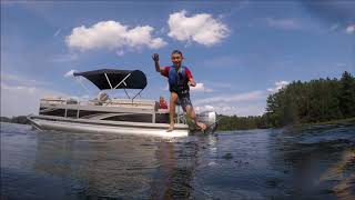 All Smiles with a Boat Diving Board