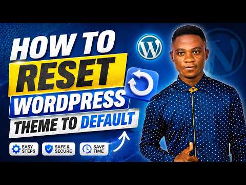 how to reset wordpress theme to default