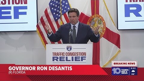 Governor Ron DeSantis, FDOT announce I-4 expansion in Hillsborough County