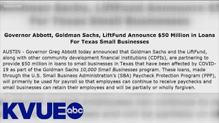 Gov. Abbott announces $50M in small business loans | KVUE