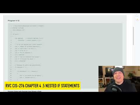 CIS 276 Ch 4 5 Nested IF Statements