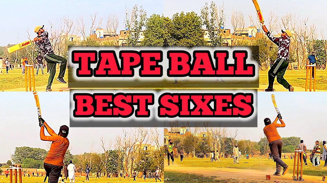 How to hit six in tape ball cricket | Long sixes in cricket | chakka ...