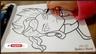 رسم عقاب من انمي ابطال الكرة الفرسان || how to draw Tsurugi from Inazuma Eleven Go