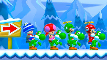 Super Mario Maker 2 – 4 Players Super Worlds Local Multiplayer (Co-Op) Walkthrough World 1