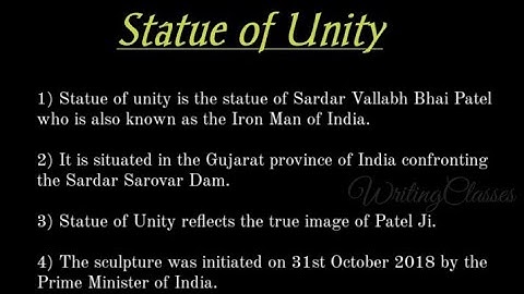 10 lines on "Statue of Unity"||10lines essay on "Statue of Unity"||