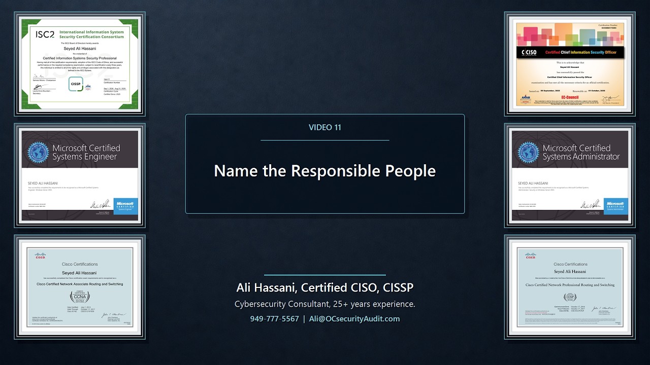 Thumbnail for Name the Responsible People
