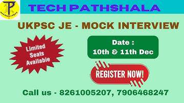 Mock Interview || UKPSC JE || Register Now