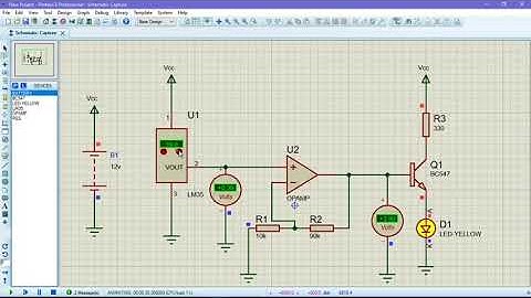 Simulasi Sensor Suhu LM35 | PROTEUS