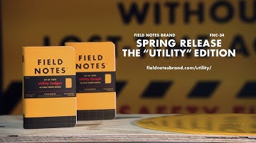 The “Utility” Edition from Field Notes