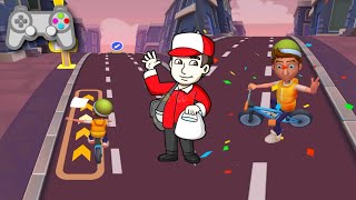 ‎‎‎‎‎‎‎‎paper boy race run rush 3d android, ‎‎‎‎‎‎‎‎paper boy race run rush 3d gameplay screenshot 4