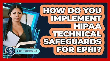 How Do You Implement HIPAA Technical Safeguards For ePHI? - AI and Technology Law