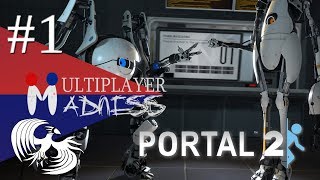 Multiplayer Madness | Portal 2 w/ ObiDanman | #1 | THIS IS DEFINITELY SCIENCE
