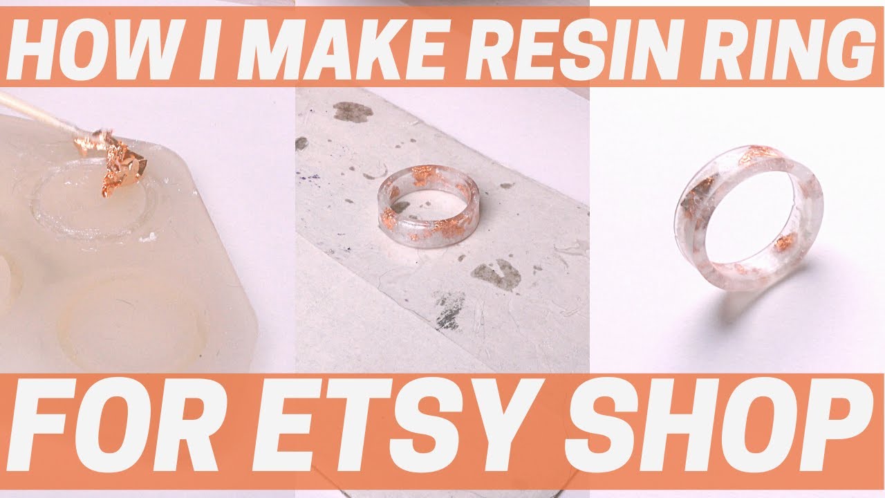 How I Make Rings For  Shop // Resin Ring Tutorial For