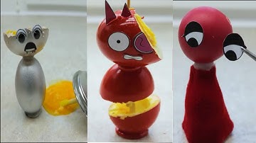 Sprunki Raddy, Clukr, Mroona Phase 4 in real life DIY#sprunki #incredibox