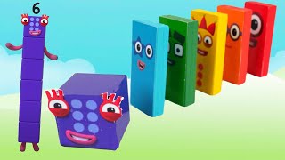 Help Numberblock 6 Find Missing Numberblocks! |  Fun Math for Toddlers with Magnet Cubes & Dominoes