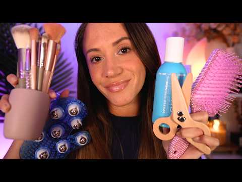 ASMR 6 Roleplays in 1 Hour ✨ (skincare, haircut, makeup & more)