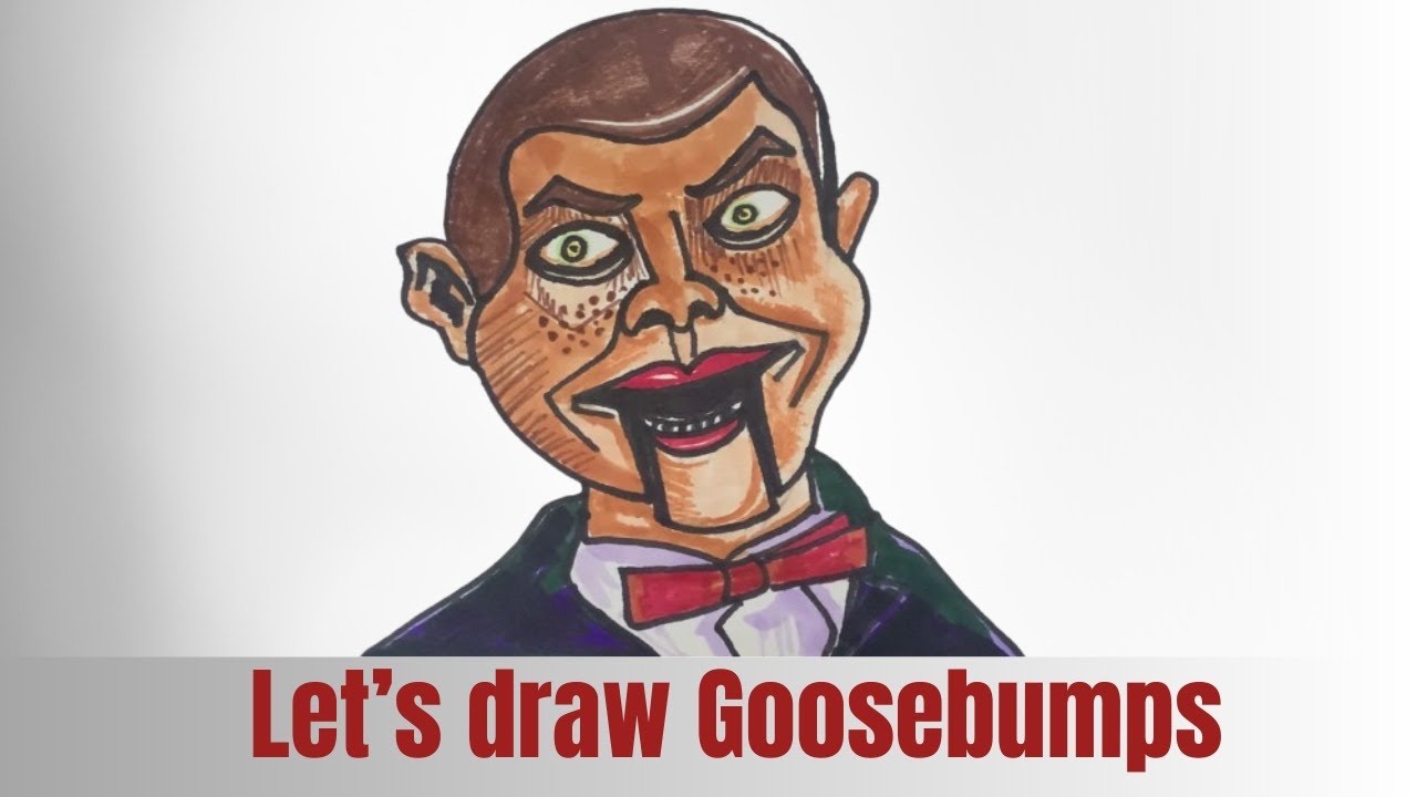 How to Draw Goosebumps 👻 | Slappy the Dummy & Spooky Horror Drawing ...