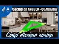 DISEÑO COCINAS: cocina en l - la solución para cocinas cuadradas