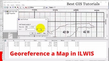 How to Georeference a Map in ilwis Software basic Video in Urdu