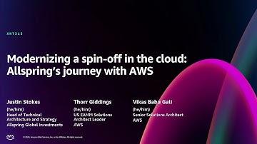 AWS re:Invent 2024 - Modernizing a spin-off in the cloud: Allspring’s journey with AWS (XNT315)