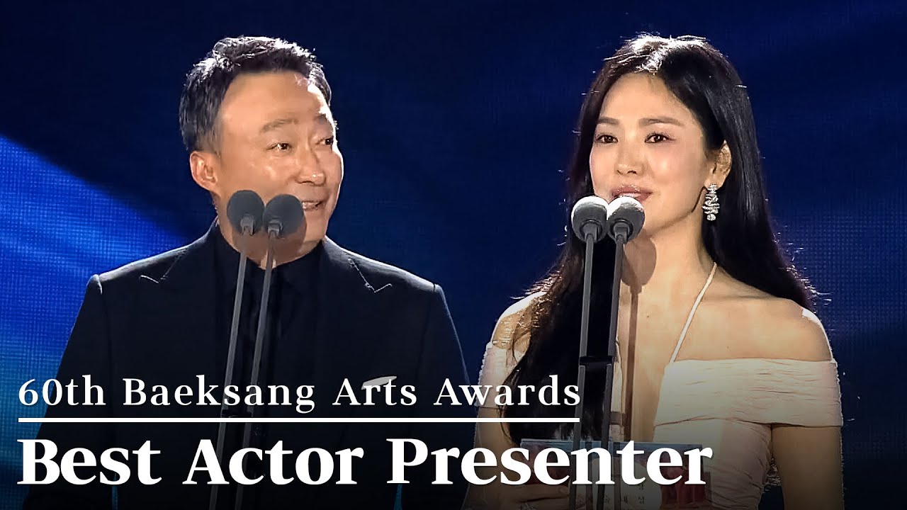 Lee Sungmin  Song Hyekyo  Best Actor   Television Presenters  60th Baeksang Arts Awards