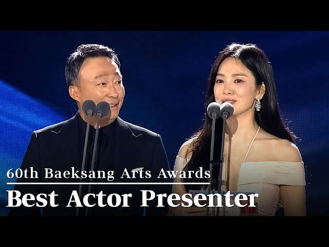 Lee Sungmin & Song Hyekyo 🏆 Best Actor - Television Presenters | 60th Baeksang Arts Awards class=