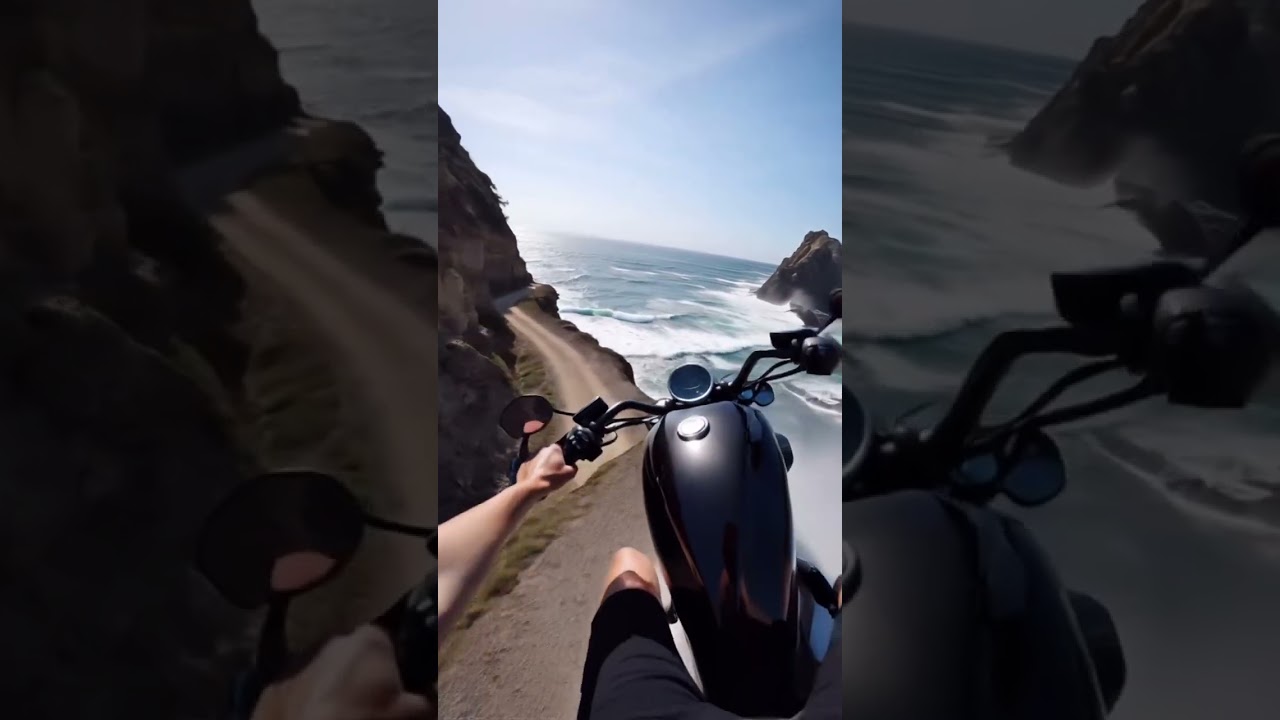 Breathtaking Coastal Motorcycle Ride: Immersive Experience Along the Stunning Coastline 
