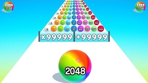 Ball Run 2048 - All Levels Gameplay Android, iOS (Levels (44-54) Android going