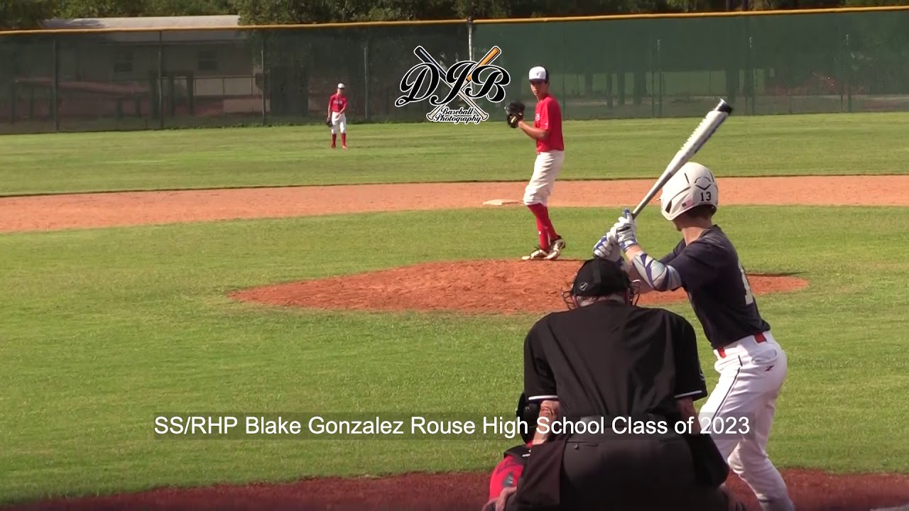 SS/RHP Blake Gonzalez Rouse High School Class of 2023 - YouTube