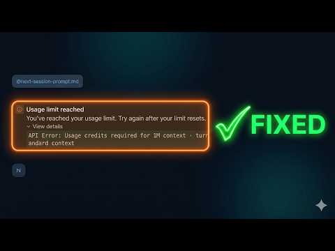 Claude Code 'Usage Limit Reached'? Here's the Fix!
