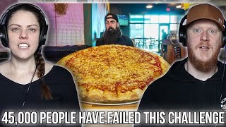 THE PIZZA CHALLENGE THAT 45,000 PEOPLE HAVE FAILED! #beardmeatsfood  REACTION | OB DAVE