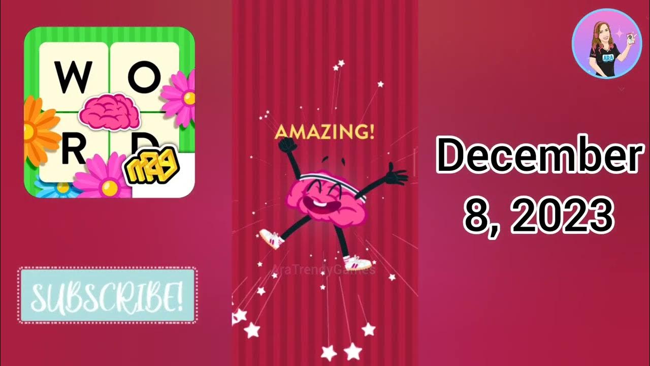 WordBrain Holiday Event December 8, 2023 All Parts Answers YouTube
