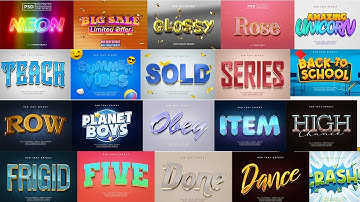 2023 3D Text Effect  Photoshop Tutorial