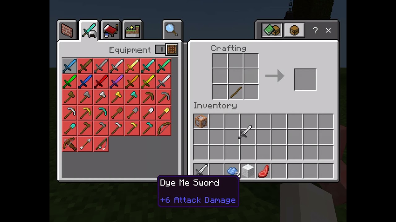 How to dye swords in Minecraft! Shorts YouTube