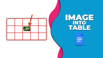 How to insert an image into a table in Google Docs