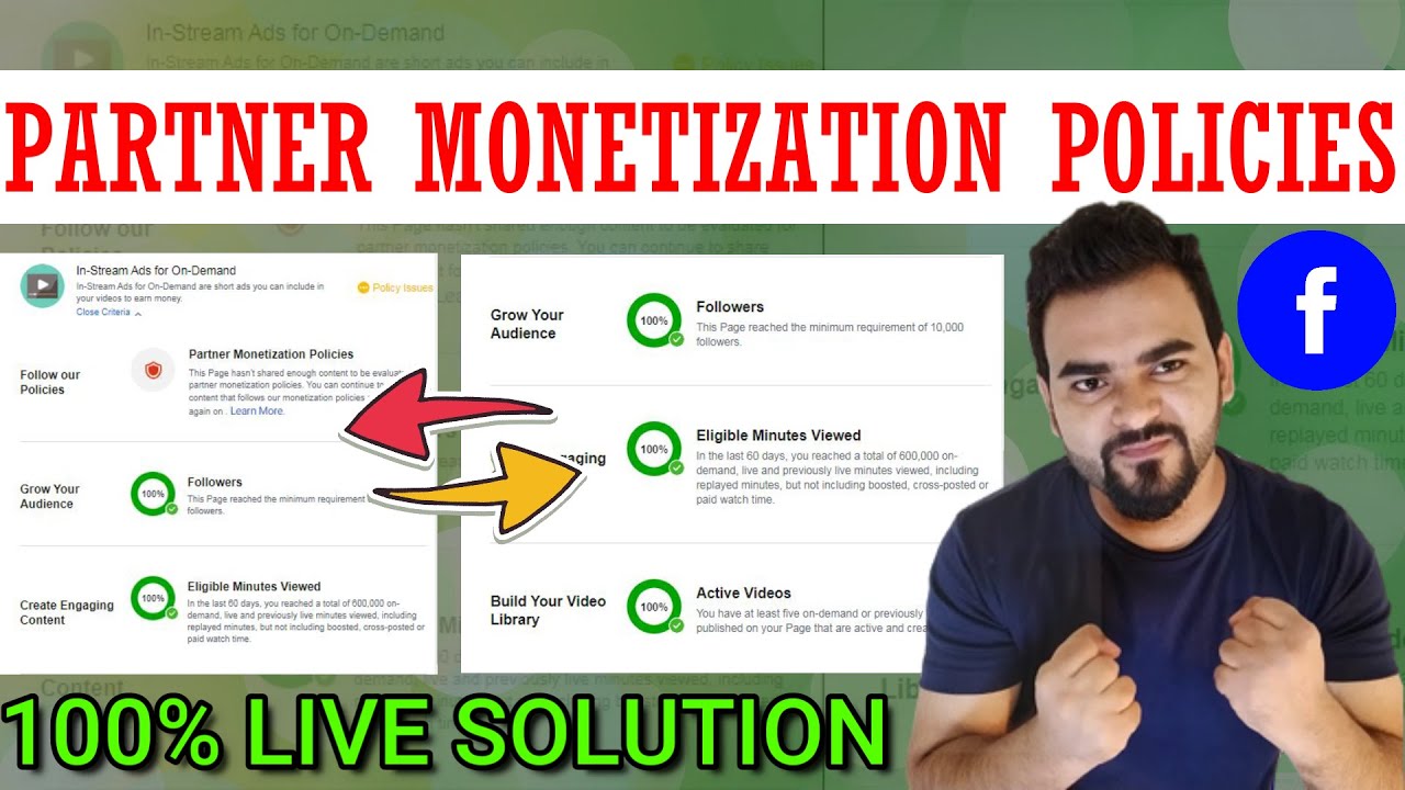 Facebook Page Monetization policy Issues 2023 | Facebook Page Policy ...