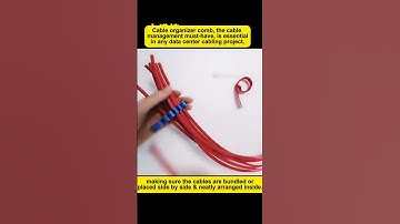 Cable organizer comb,the cable management must-have,is essential in any data center cabling.