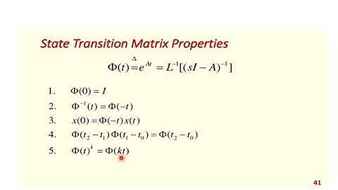 State transition matrix
