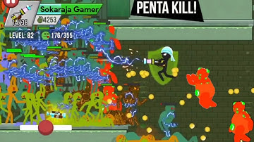 Zombie Slaughter!! Chapter 6 Sewers level 81-82 Stickman Zombie Shooter android game