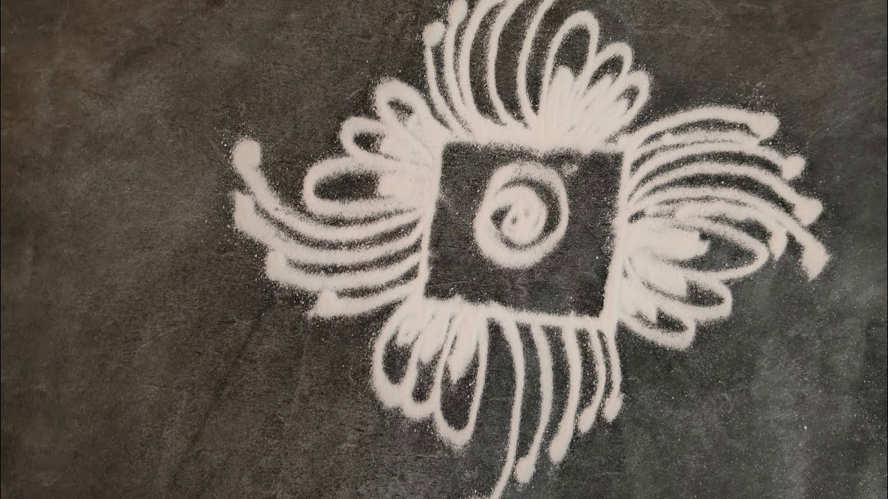 दररोज दारात काढण्यासाठी रांगोळी सुरेख अशी #daily rangoli ♥️ design ✨