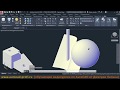 Объединение, вычитание и пересечение объектов при 3D моделирование в AutoCAD 2020